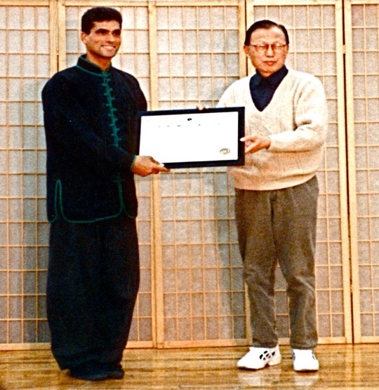 A person holding a certificate